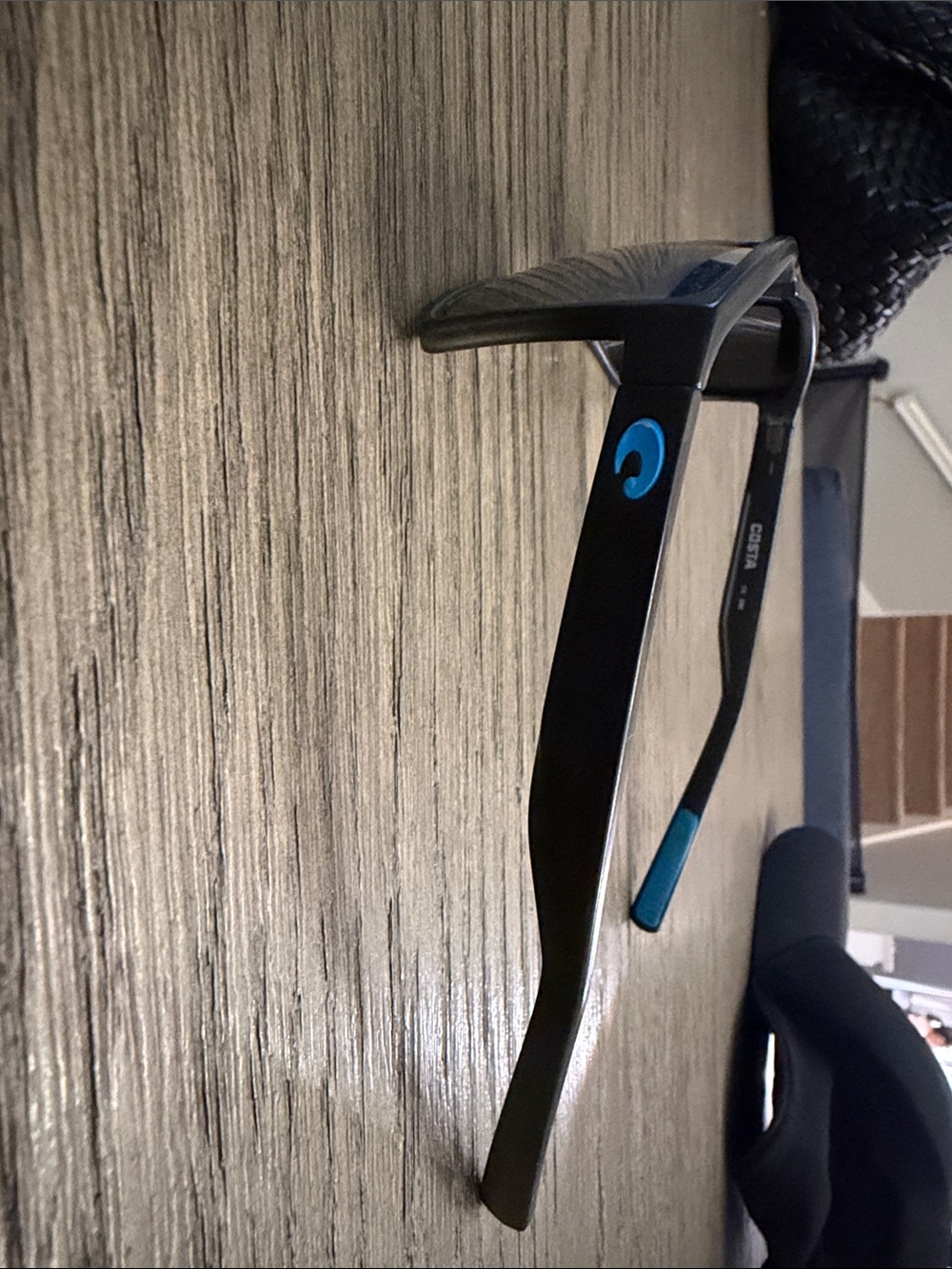 Costa Black Sunglasses Frame with Blue Accents